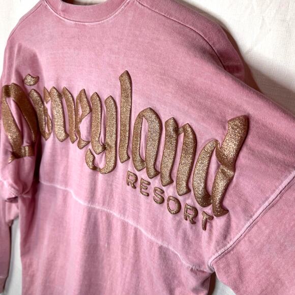 DISNEY Spirit Jersey Size XS Disneyland Resort Rose Gold‎ Glitter Disneybound - Picture 6 of 11
